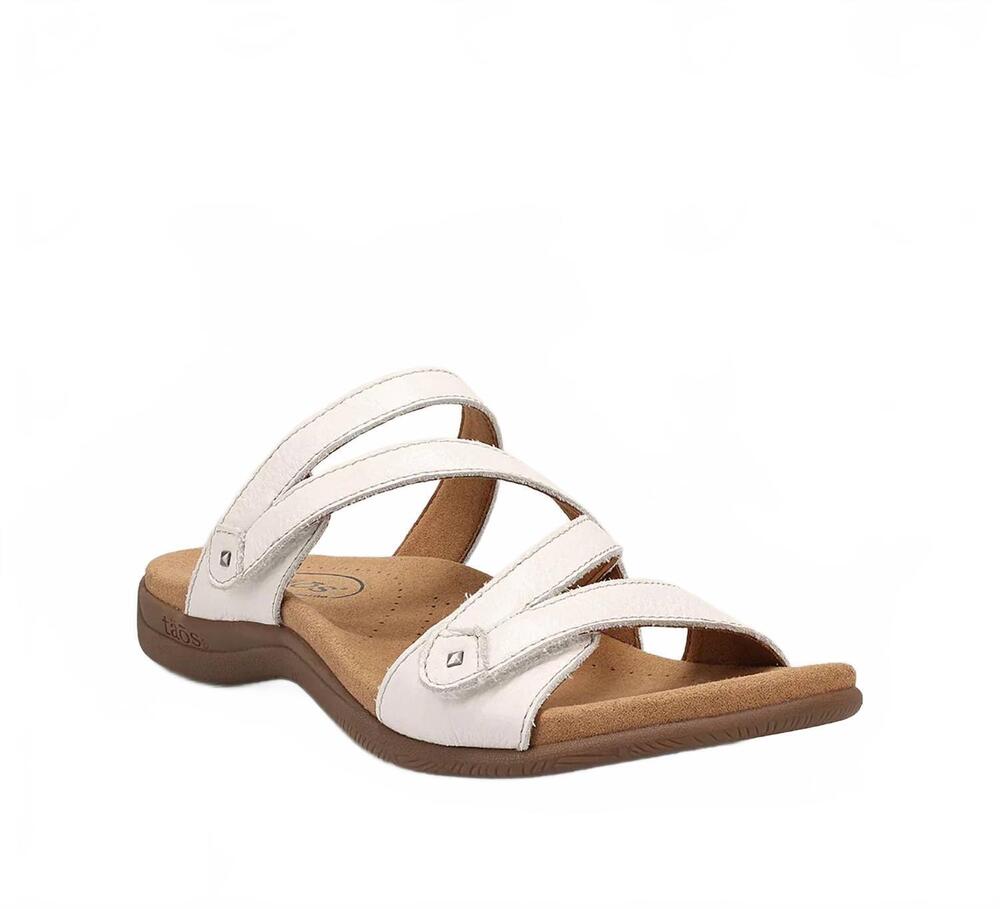 NEW TAOS women’s double u sandals in white